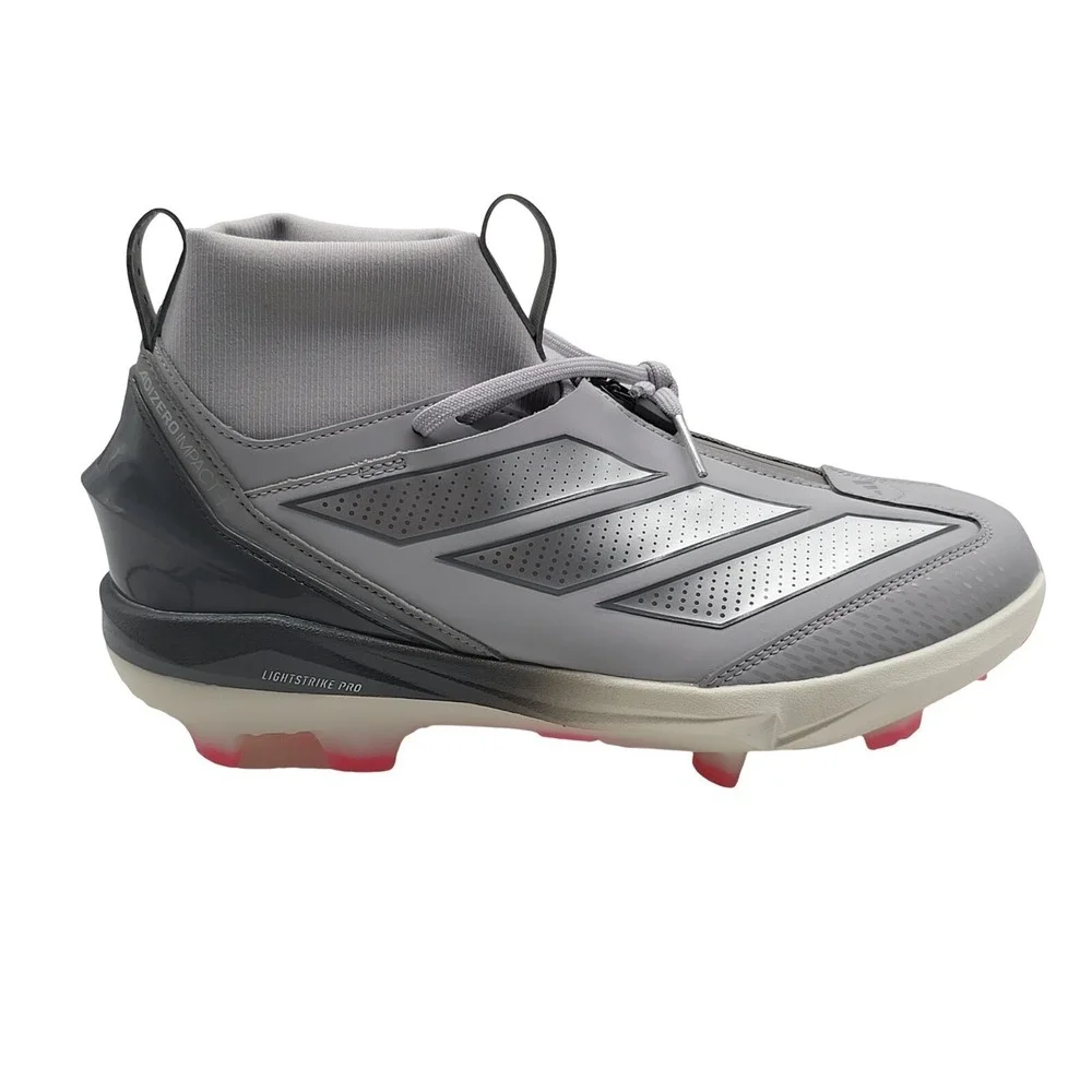 Adidas Adizero Impact+ 2.0‎ Men's 13 Gray Silver Pink Baseball Cleats JH6720
